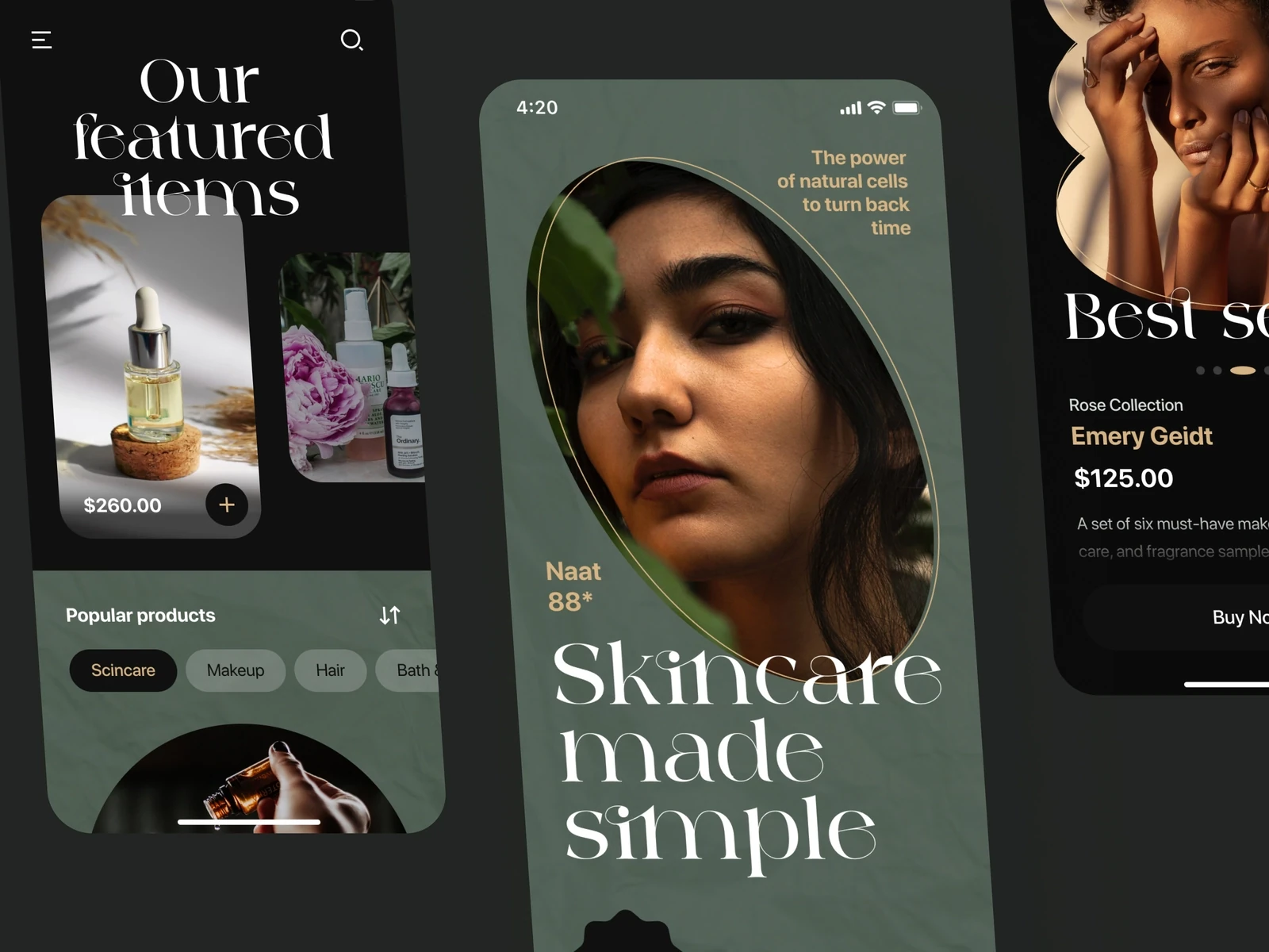 Beauty Co. App Interface